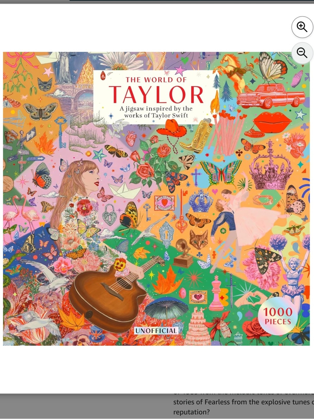 The World of Taylor 1000 piece puzzle Inspired by the works of Taylor Swift New